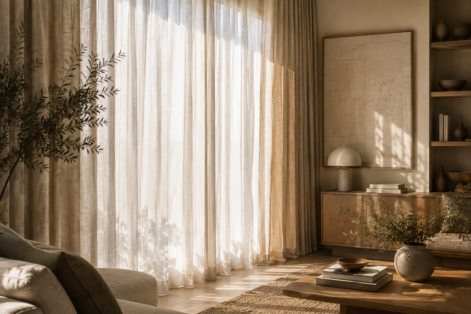 Soft light — Curtains